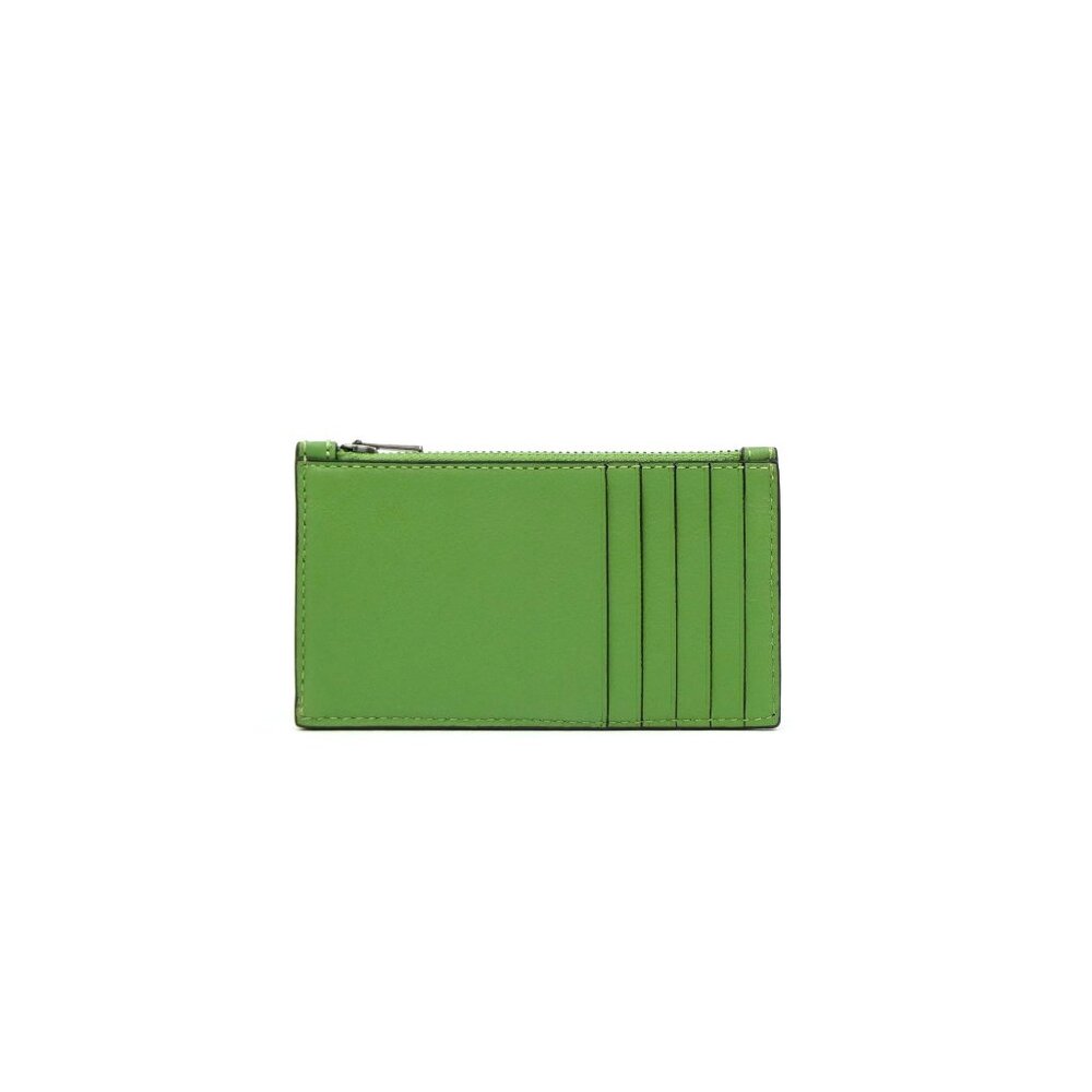 Coach Green Leather Zip Card Holder Wallet 4829 - Picture 2 of 10